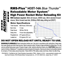 AeroTech I435T-14A RMS-38/600 Reload Kit (1 Pack) - 094314