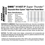 AeroTech H14ST-P 29mm x 230mm Single Use DMS 1-Motor Kit - 081400